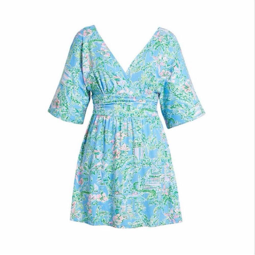 Lilly Pulitzer Parigi Skort Romper Boca Blue size medium NWT